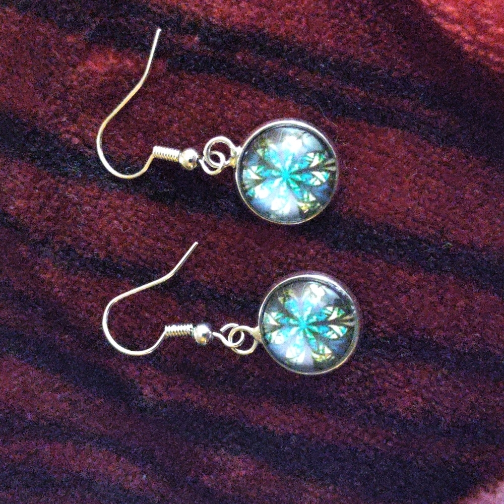 Vintage Mural Earrings-$5 add on